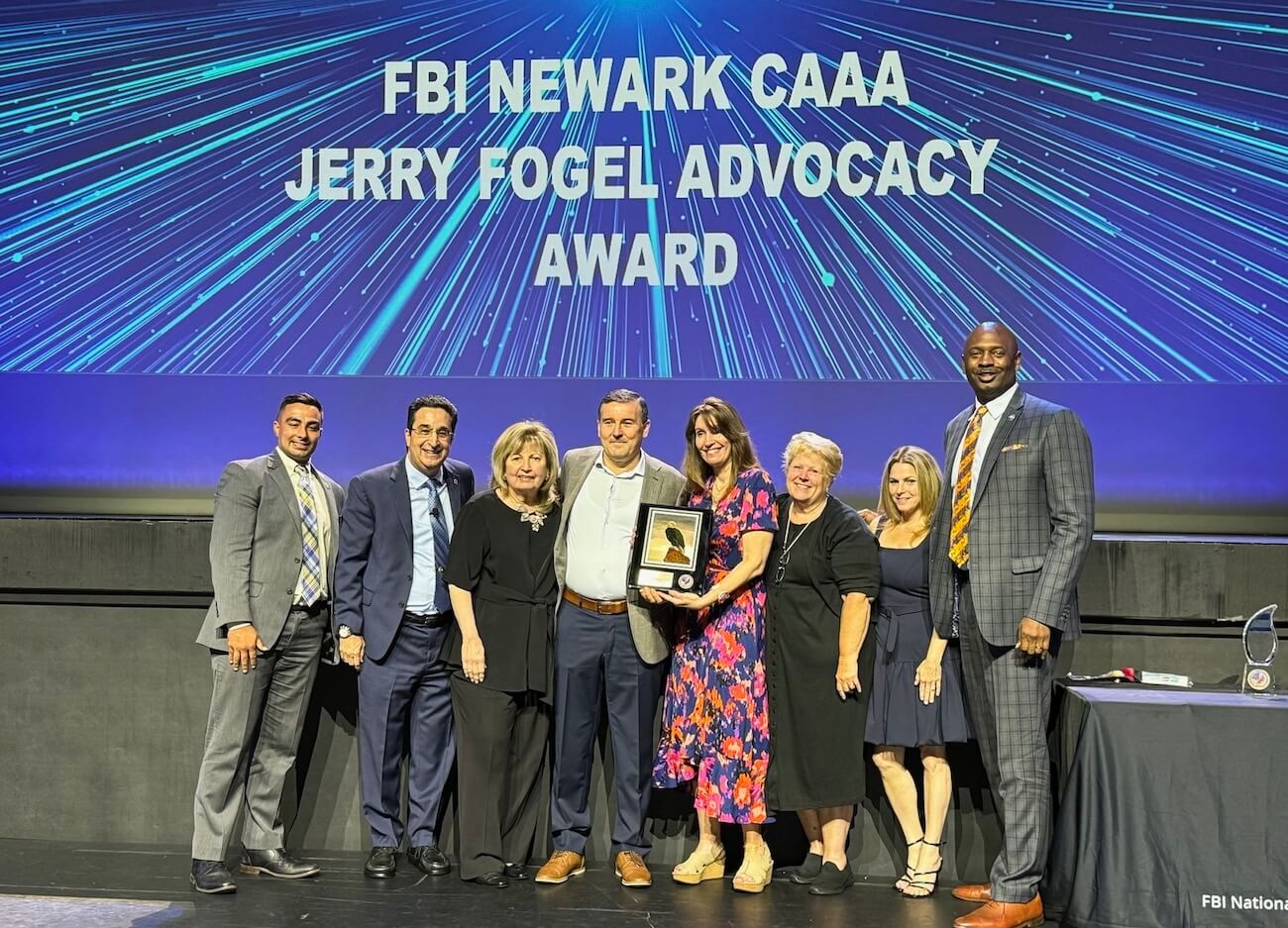 FBINewarkCAAA Wins Jerry Fogel Community Service Award